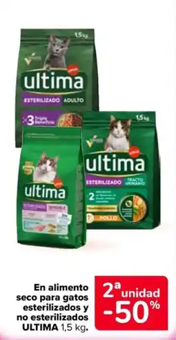 Carrefour Market Ultima En alimento seco para gatos esterilizados y no esterilizados oferta
