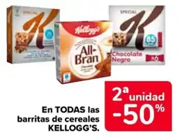 Carrefour Market Kellogg's En todas barritas de cereales oferta