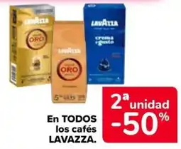 Carrefour Market Lavazza En todos los cafés oferta