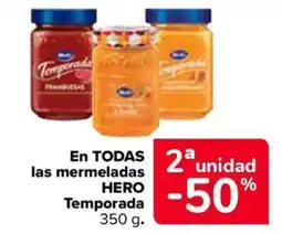 Carrefour Market Hero En todas las mermeladas Temporada oferta