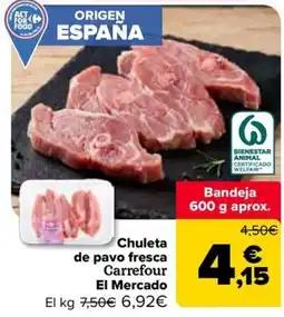Carrefour Market Carrefour chuleta de pavo fresca oferta