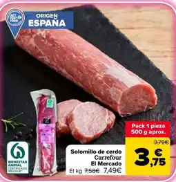 Carrefour Market Carrefour El Mercado solomillo de cerdo oferta