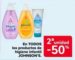 Carrefour Market Johnson's En todos los productos de higiene infantil oferta
