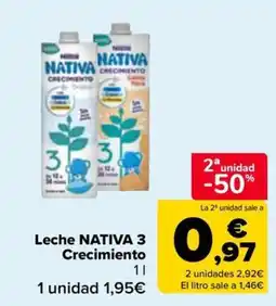 Carrefour Market NATIVA Leche Crecimiento oferta