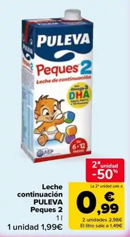 Carrefour Market Puleva leche continuación peques 2 oferta