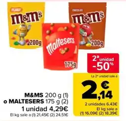 Carrefour Market M&Ms oferta