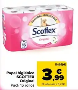 Carrefour Market Scottex papel higiénico Original oferta