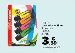 Carrefour Market Stabilo marcadores fluor oferta