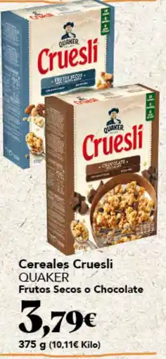 Gadis Quaker Cereales Cruesli oferta