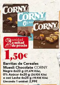 Gadis Corny barritas de cereales oferta
