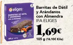 Gadis ifa eliges barritas de dátil y arándanos con almendra oferta