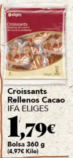 Gadis Ifa eliges croissants rellenos cacao oferta