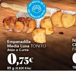 Gadis Toñito empanadilla media luna atún o carne oferta