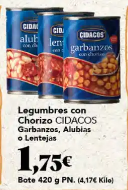Gadis Cidacos legumbres con chorizo oferta