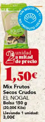 Gadis El nogal mix frutos secos crudos oferta