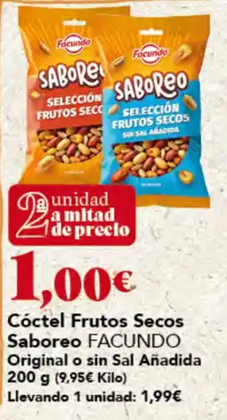 Gadis Saboreo Facundo Cóctel Frutos Secos oferta