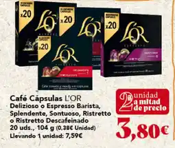 Gadis Café Cápsulas L'OR oferta