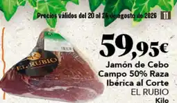 Gadis El Rubio jamón de cebo campo 50% raza ibérica al corte oferta