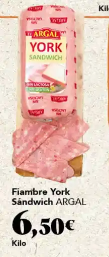 Gadis Argal fiambre york sándwich oferta