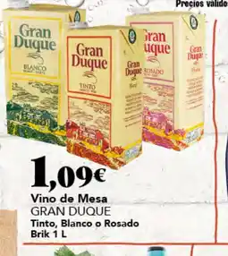 Gadis Gran Duque vino de mesa oferta