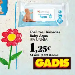 Gadis Ifa Unnia toallitas húmedas baby aqua oferta