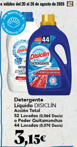 Gadis Detergente Líquido DISICLÍN Acción Total oferta