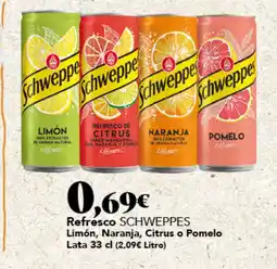 Gadis Schweppes Refresco Limón, Naranja, Citrus o Pomelo oferta
