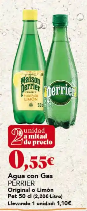 Gadis Perrier Agua con Gas Original o Limón oferta