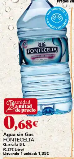 Gadis Agua sin Gas FONTECELTA oferta