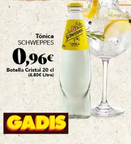 Gadis Schweppes Tónica oferta