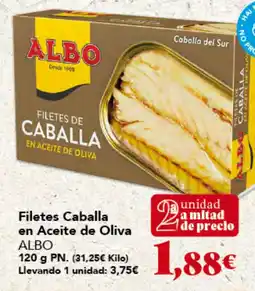 Gadis Albo filetes de caballa en aceite de oliva oferta