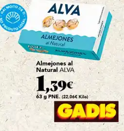 Gadis Alva almejones al natural oferta