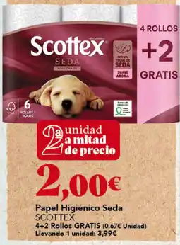 Gadis Scottex papel higiénico seda oferta