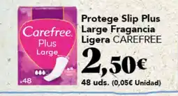 Gadis Carefree Protege slip plus large fragancia ligera oferta