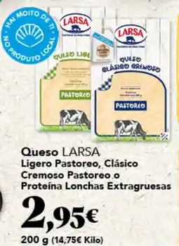 Gadis Queso LARSA Ligero Pastoreo, Clásico Cremoso Pastoreo o Proteína Lonchas Extragruesas oferta