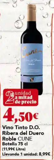 Gadis Cune Vino Tinto D.O. Ribera del Duero Roble oferta