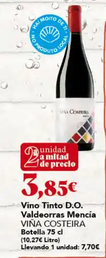 Gadis Viña Costeira vino tinto d.o. valdeorras mencía oferta