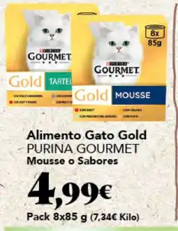 Gadis purina gourmet alimento gato gold mousse o sabores oferta