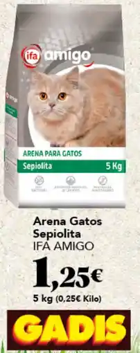 Gadis Ifa amigo arena para gatos sepiolita oferta
