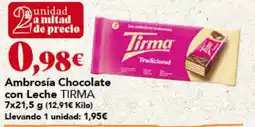 Gadis Ambrosía Chocolate con Leche TIRMA oferta