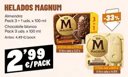 AhorraMas magnum helados oferta