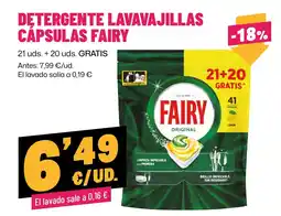 AhorraMas Fairy cápsulas lavavajillas oferta