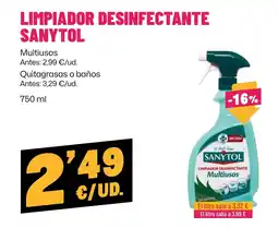 AhorraMas Sanytol limpiador desinfectante oferta