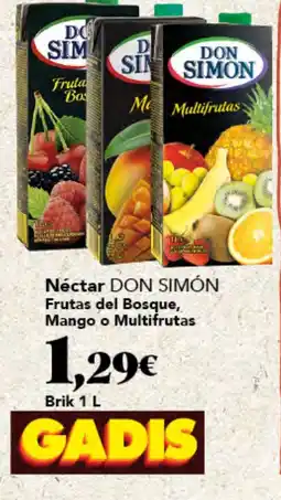 Gadis Don Simon nectar frutas del bosque mango o multifrutadas oferta