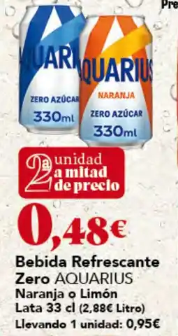 Gadis Aquarius bebida refrescante zero oferta