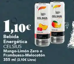 Gadis Celsius Mango-Limón Zero o Frambuesa-Melocotón oferta