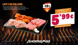 AhorraMas Ahorramas lote 3 kg pollería oferta