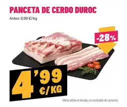 AhorraMas Panceta de cerdo duroc oferta