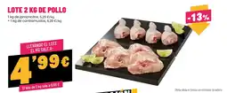 AhorraMas Lote 2 kg de pollo oferta