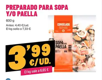 Nuestro Pescado preparado para sopa y/o paella